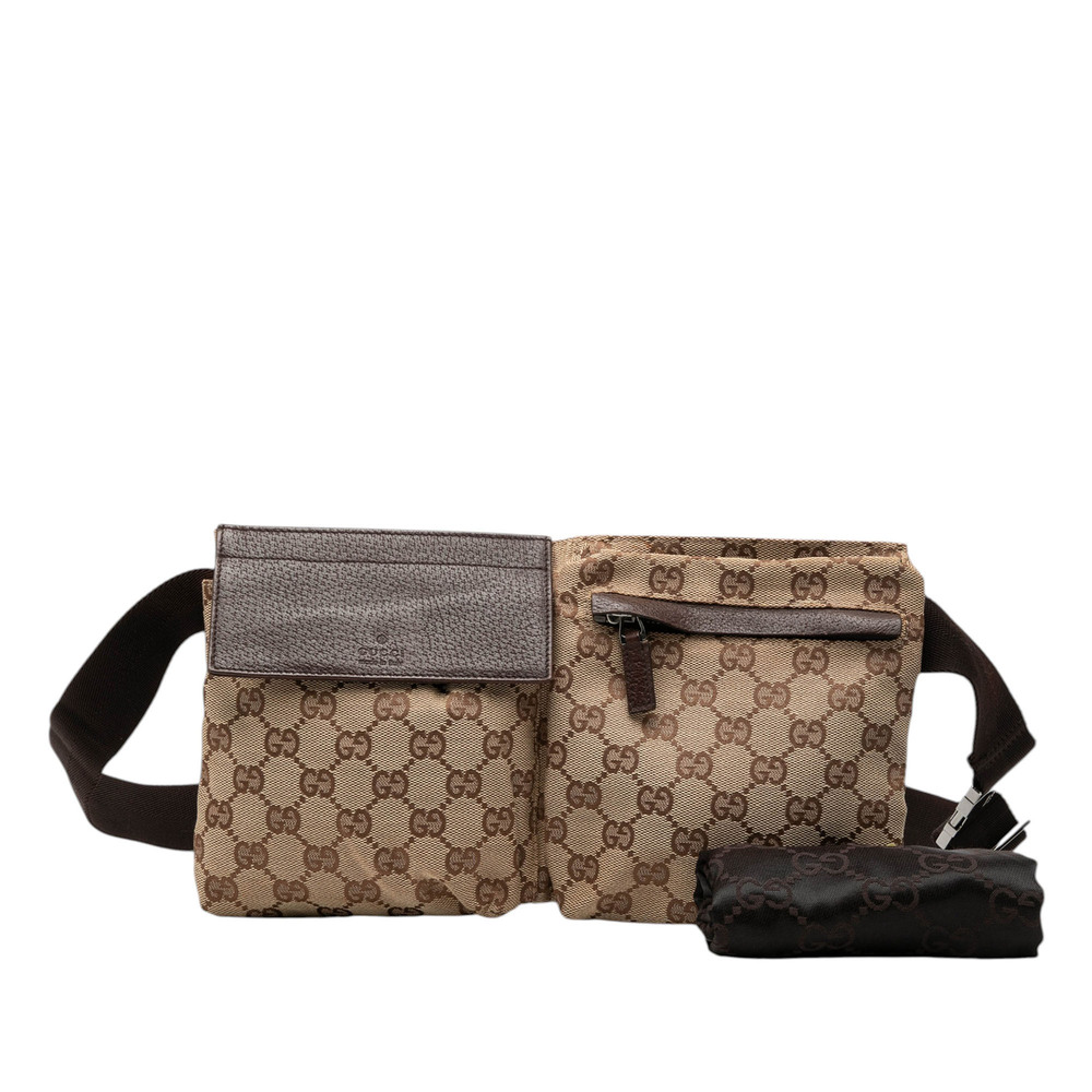 Pre-Loved Gucci GG Canvas Double Pocket Belt Bag - Picture 8 of 8